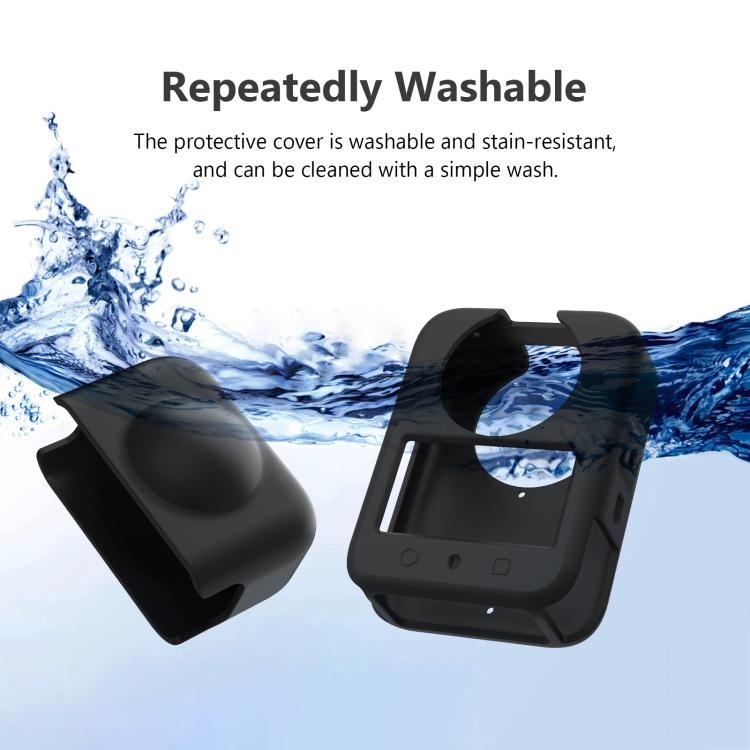 Housse De Protection En Silicone Souple Pour DJI Osmo 360 - Antichoc, Antidérapante, Avec étui Et Sangles