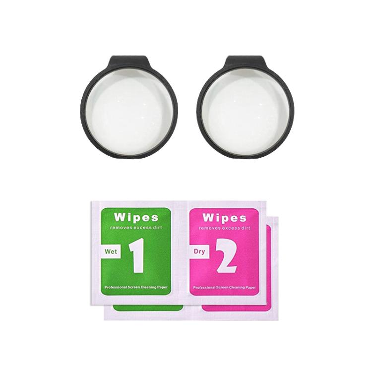 For DJI Osmo 360 PULUZ Optical Tempered Glass Cover Protective Lens Guard (Black)