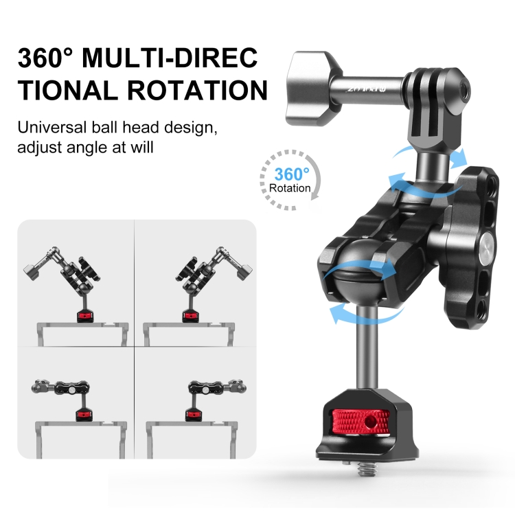 Soporte Extensión Brazo Mágico con Cabezal Dual