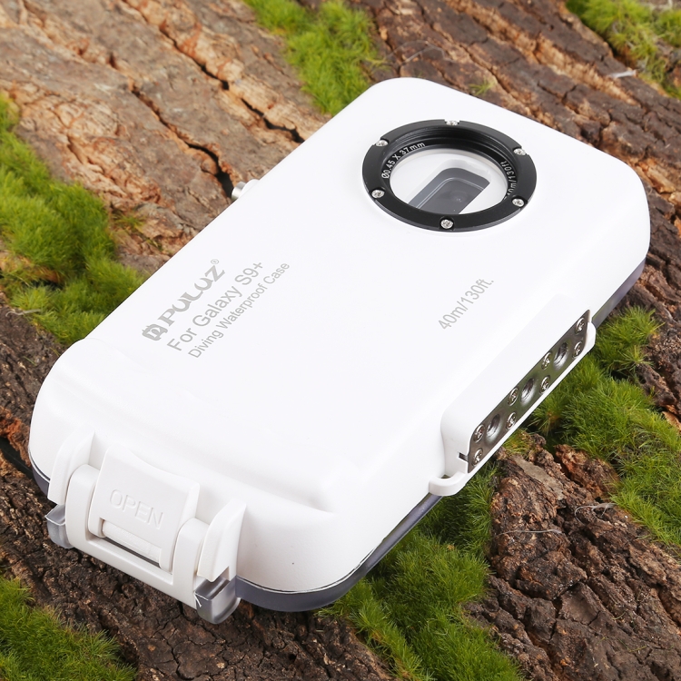 PULUZ 40m/130ft Waterproof Diving Case for Galaxy S9+, Photo Video Taking Underwater Housing Cover, Only Support Android 8.0.0 or below(White) PULUZ 40m/130ft Waterproof Diving Case for Galaxy S9+, Photo Video Taking Underwater Housing Cover, Only Support Android 8.0.0 or below(White)