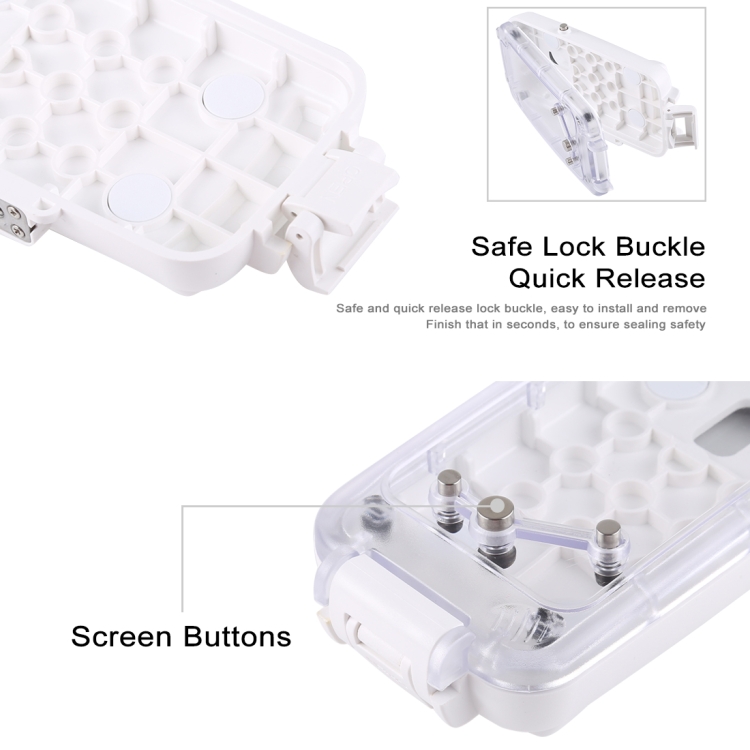 PULUZ 40m/130ft Waterproof Diving Case for Galaxy S9+, Photo Video Taking Underwater Housing Cover, Only Support Android 8.0.0 or below(White) PULUZ 40m/130ft Waterproof Diving Case for Galaxy S9+, Photo Video Taking Underwater Housing Cover, Only Support Android 8.0.0 or below(White)
