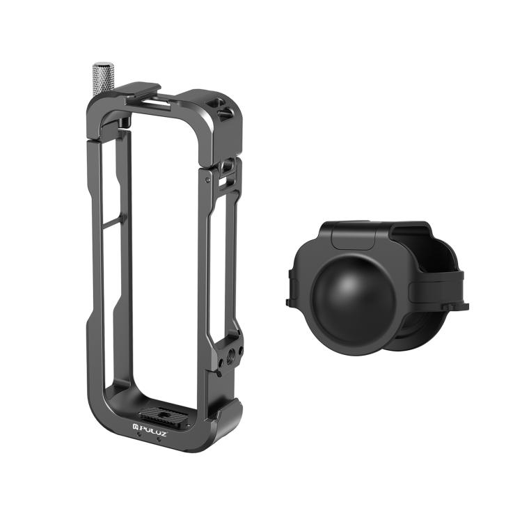 [US Warehouse] For Insta360 X4 PULUZ Metal Protective Cage Rig Housing Frame with Lens Cover