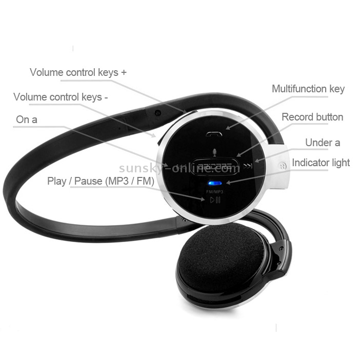 ORICORE K800 4 in 1 Stereo Wireless Headset with Bluetooth / FM / MP3 Player / Voice Recording Functions(Black) ORICORE K800 4 in 1 Stereo Wireless Headset with Bluetooth / FM / MP3 Player / Voice Recording Functions(Black)