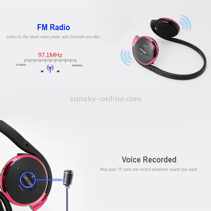 ORICORE K800 4 in 1 Stereo Wireless Headset with Bluetooth / FM / MP3 Player / Voice Recording Functions(Black) ORICORE K800 4 in 1 Stereo Wireless Headset with Bluetooth / FM / MP3 Player / Voice Recording Functions(Black)