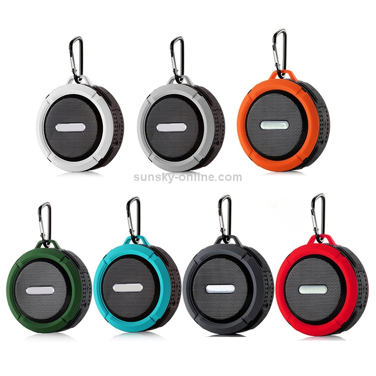 C6 Outdoor Waterproof Bluetooth Speaker with Suction, Support Hands-free Calling(Orange)
