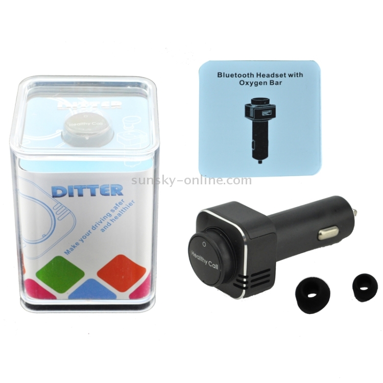 Ditter R3 Healthy Call Bluetooth 4.0 Headset for iPhone / Samsung / HTC / Huawei, with Oxygen Bar + Auto USB + Fast Charging(Black) Ditter R3 Healthy Call Bluetooth 4.0 Headset for iPhone / Samsung / HTC / Huawei, with Oxygen Bar + Auto USB + Fast Charging(Black)