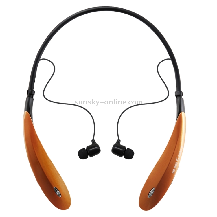 HBS-800S Neckband Earsets  Bluetooth V4.0 HandFree Sports Stereo Headset(Orange)