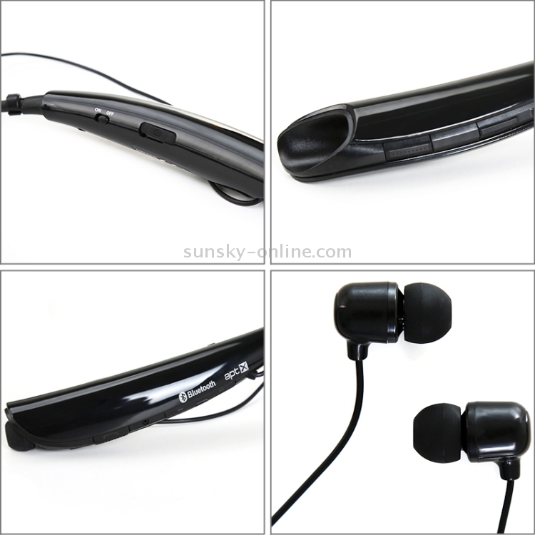 HBS-750 Neckband Earsets  Bluetooth V3.0 HandFree Sports Stereo Headset(Black)