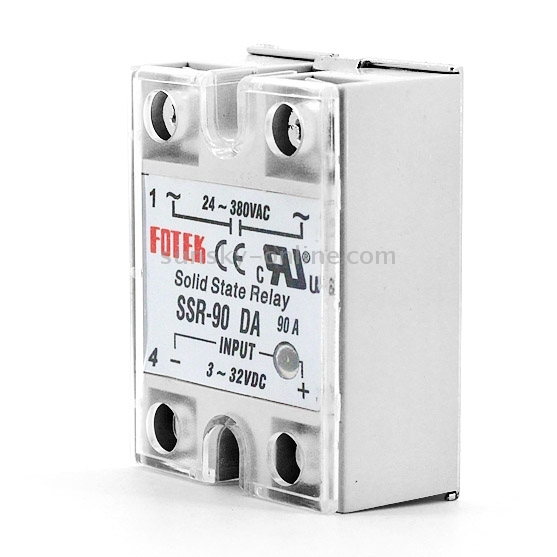 New 90A SSR Solid State Relay 3-32V DC 24-380V AC 