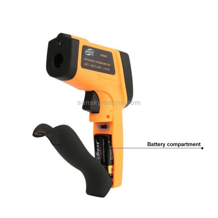 Infrared Thermometer, Temperature Range 50 900 Degrees Celsius(Yellow)