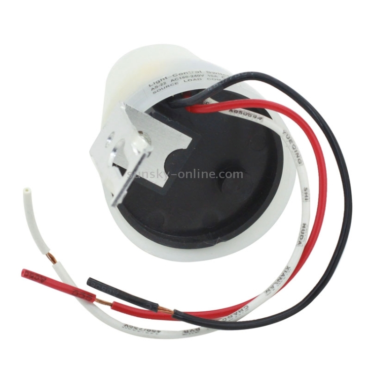 Interrupteur Crépusculaire Extérieur étanche - Détection Automatique Lumière/jour - Portée 10 M - Puissance 2200W - Lot De 2 - Modèle AS-10A-12V