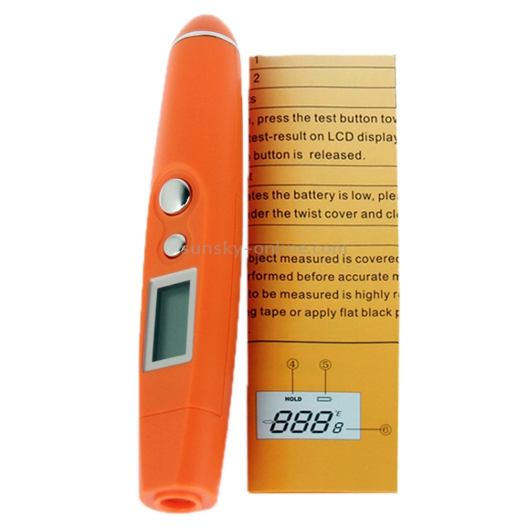 Thermomètre numérique électronique infrarouge Portable EVA, boîte