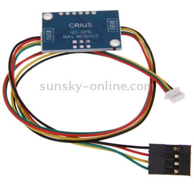 I2C-GPS NAV 단위 I2C 회전 UART GPS 접합기 널, 항법 단위