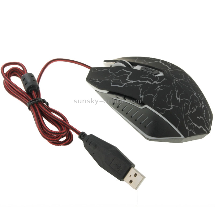 Ratón mágico óptico con cable USB 6D para juegos para computadora portátil - 4