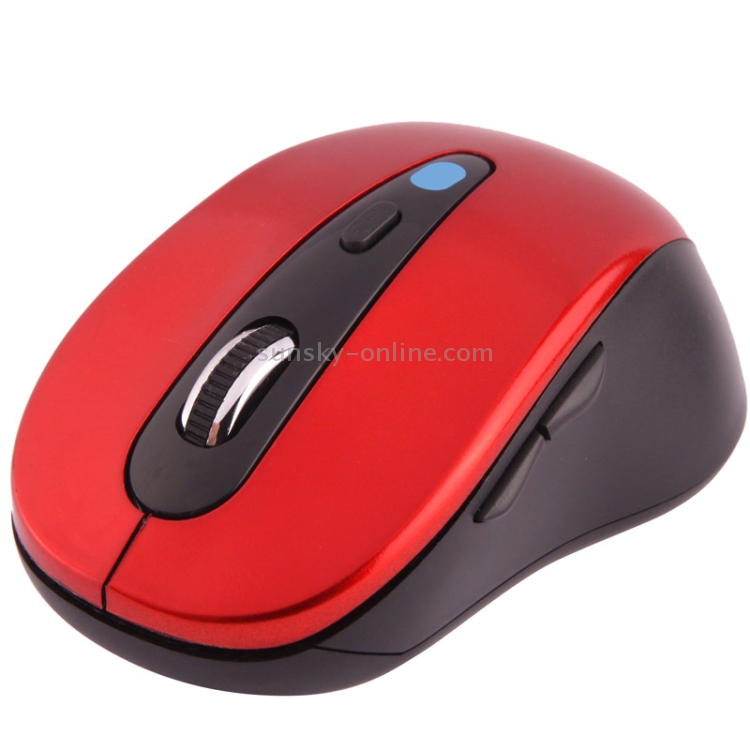 Ratón óptico Bluetooth 3.0, distancia de trabajo: 10 m (rojo) - 1