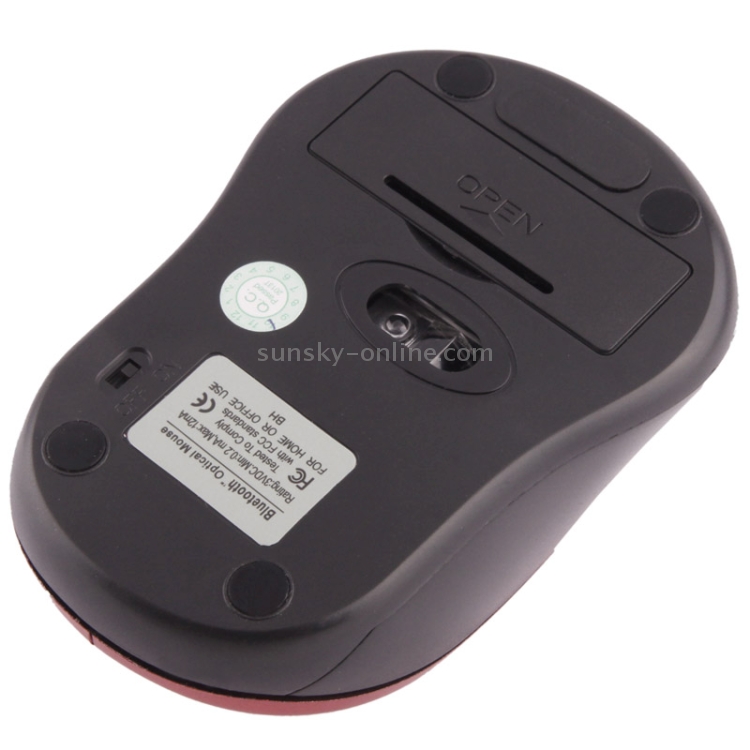 Ratón óptico Bluetooth 3.0, distancia de trabajo: 10 m (rojo) - 3