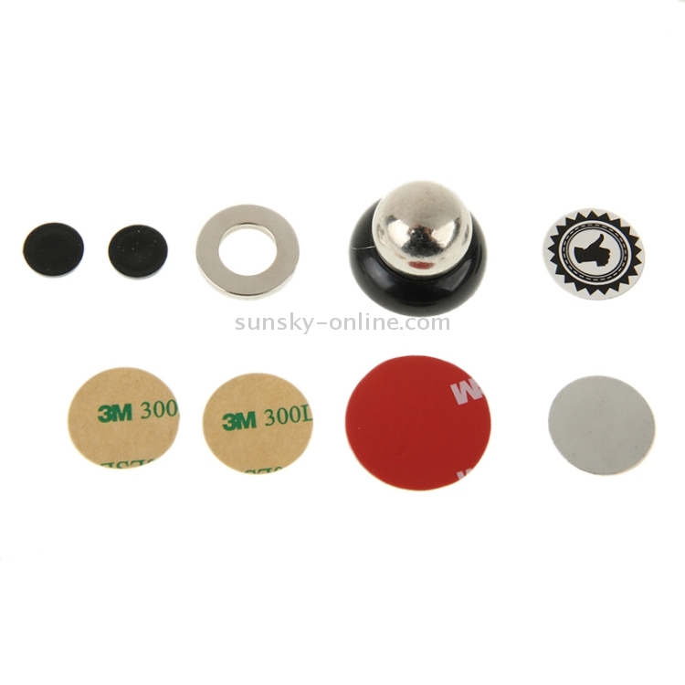 Magnet 360 Degree Rotating Mini Car Mount Metal Holder Kit