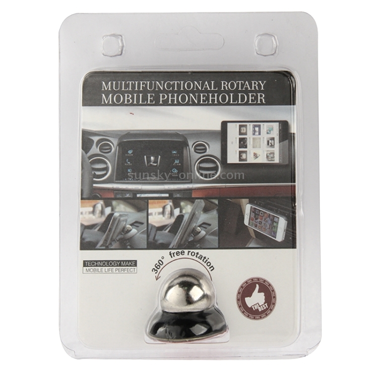 Magnet 360 Degree Rotating Mini Car Mount Metal Holder Kit