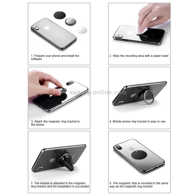 JOYROOM MOGUU MG-ZS003 360 Degrees Rotation Aluminium Alloy + Silicone + Magnet Car Air Outlet Magnetic Holder Suit JOYROOM MOGUU MG-ZS003 360 Degrees Rotation Aluminium Alloy + Silicone + Magnet Car Air Outlet Magnetic Holder Suit