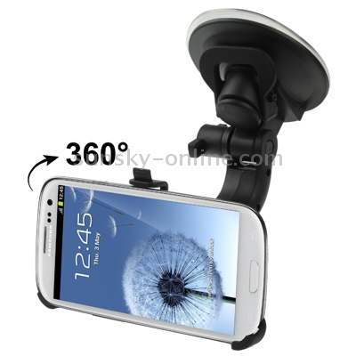 Suction Cup Car Holder for Galaxy S III / i9300, Support 360 Degree Rotation(Black) Suction Cup Car Holder for Galaxy S III / i9300, Support 360 Degree Rotation(Black)
