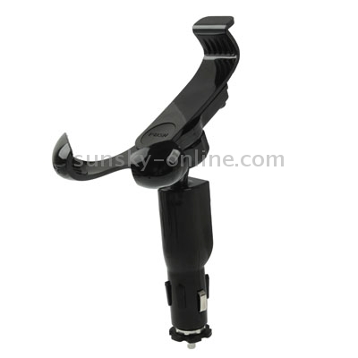 Universal Car Mount with 5V / 1.5A USB Charger for Galaxy S III / i9300 / iPhone 4 & 4S / 3GS / Smart Phone, Support 360 Degree Rotation, Height: 108-135mm(Black) Universal Car Mount with 5V / 1.5A USB Charger for Galaxy S III / i9300 / iPhone 4 & 4S / 3GS / Smart Phone, Support 360 Degree Rotation, Height: 108-135mm(Black)
