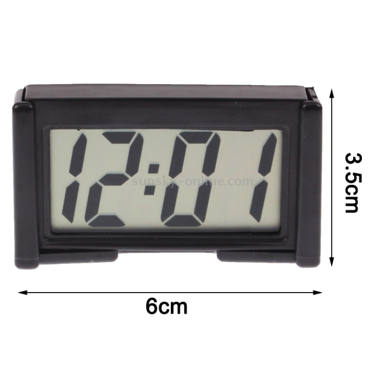 LCD Digital Elektronische Auto Uhr Auto Innenzubehör Datum Kalender Zeit  Anzeige (Schwarz)