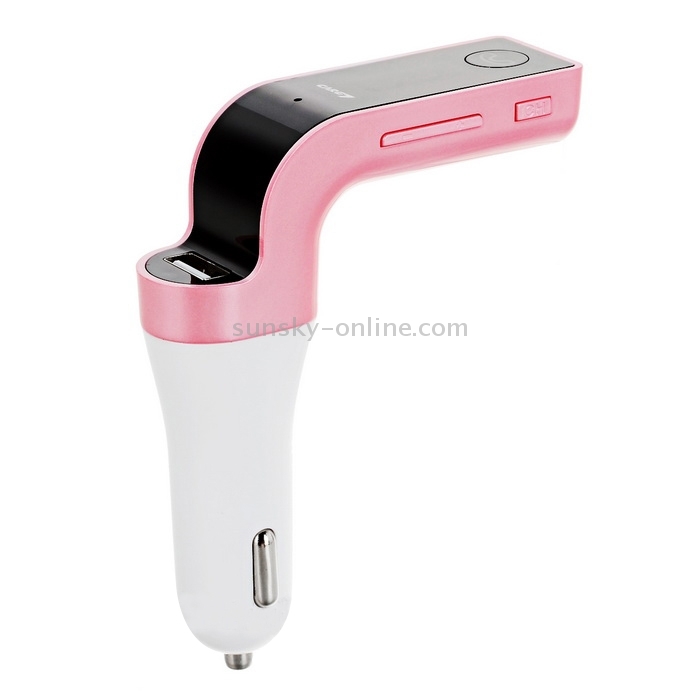 Multifunctional Bluetooth Car Charger with Car Full Frequency FM Transmitter / Stereo MP3 Player for iPhone 6s & 6s Plus, Galaxy Note 5 & S6 Edge+, and Most Bluetooth Mobile Devices(Pink) Multifunctional Bluetooth Car Charger with Car Full Frequency FM Transmitter / Stereo MP3 Player for iPhone 6s & 6s Plus, Galaxy Note 5 & S6 Edge+, and Most Bluetooth Mobile Devices(Pink)