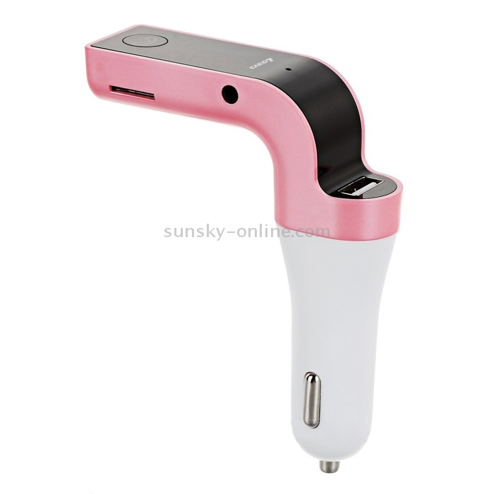 Multifunctional Bluetooth Car Charger with Car Full Frequency FM Transmitter / Stereo MP3 Player for iPhone 6s & 6s Plus, Galaxy Note 5 & S6 Edge+, and Most Bluetooth Mobile Devices(Pink) Multifunctional Bluetooth Car Charger with Car Full Frequency FM Transmitter / Stereo MP3 Player for iPhone 6s & 6s Plus, Galaxy Note 5 & S6 Edge+, and Most Bluetooth Mobile Devices(Pink)