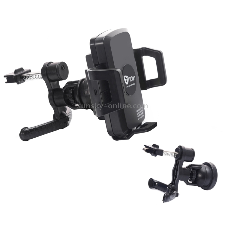 Itian C1+ 360 Degree Rotatable Universal Car Cup & Air Vent Mount Holder Stand with Qi Standard Wireless Charger Itian C1+ 360 Degree Rotatable Universal Car Cup & Air Vent Mount Holder Stand with Qi Standard Wireless Charger