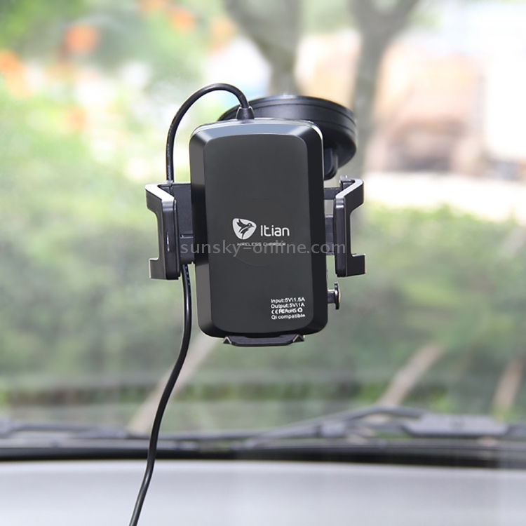 Itian C1+ 360 Degree Rotatable Universal Car Cup & Air Vent Mount Holder Stand with Qi Standard Wireless Charger Itian C1+ 360 Degree Rotatable Universal Car Cup & Air Vent Mount Holder Stand with Qi Standard Wireless Charger