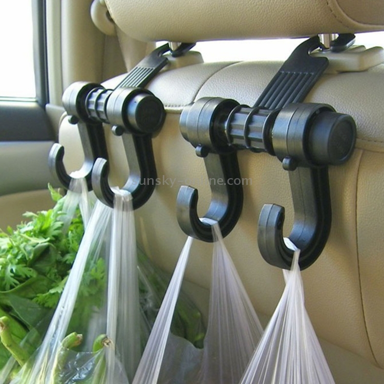Universal Car Headrest Luggage Hook S shape Multi-function Car Clip SA 