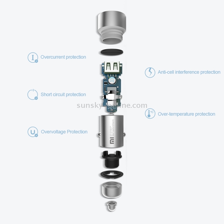 Original Xiaomi Mi Car Charger 5V 3.6A Max Output 2 USB Ports Original Xiaomi Mi Car Charger 5V 3.6A Max Output 2 USB Ports