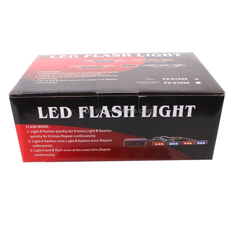 4x3 12 LED Voiture Moto Flash Lumière Stroboscopique Avertissement
