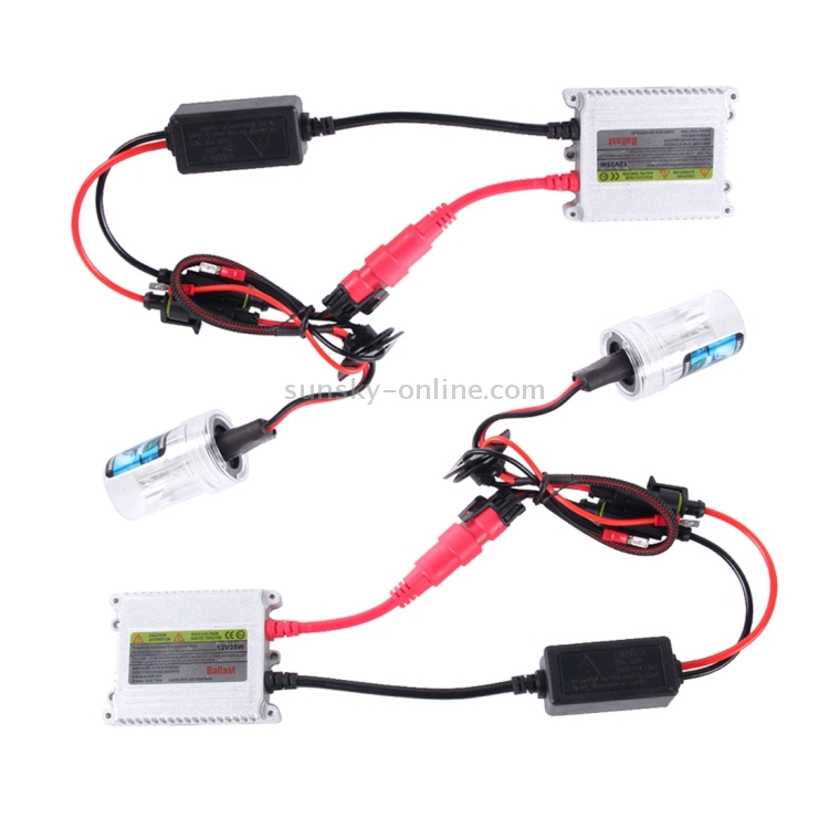 35W HID Xenon Bulbs Headlight Slim Ballast Conversion Kit H1 H3 H4 H7
