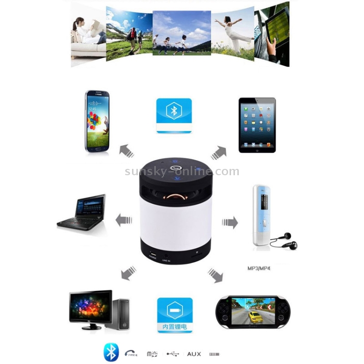 Gookee G8 Silver, Bluetooth V3.0 Wave Remote Sensing Speaker with Stunning Bass / Intelligent Voice Prompt / Handsfree, Support TF Card (Up to 32GB) Gookee G8 Silver, Bluetooth V3.0 Wave Remote Sensing Speaker with Stunning Bass / Intelligent Voice Prompt / Handsfree, Support TF Card (Up to 32GB)