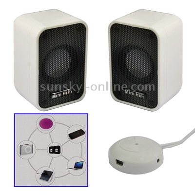 Mini HiFi USB 2.0 Digital Mini Speaker(Pink)