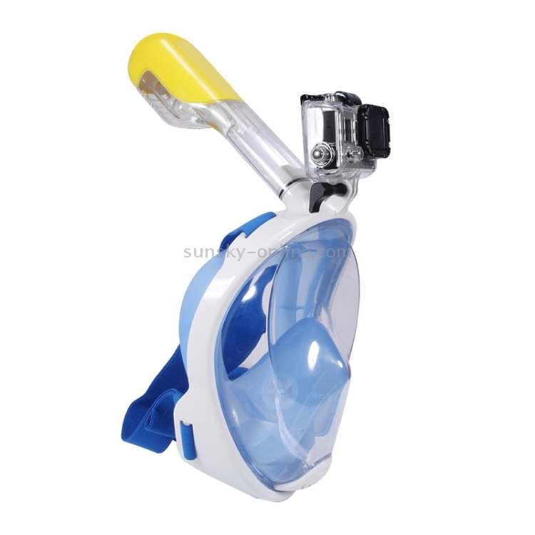 PULUZ I Version Équipement de plongée sous-marine Masque de plongée à sec  complet pour GoPro HERO5 / 4/3 + / 3/2/1, taille S / M (bleu)