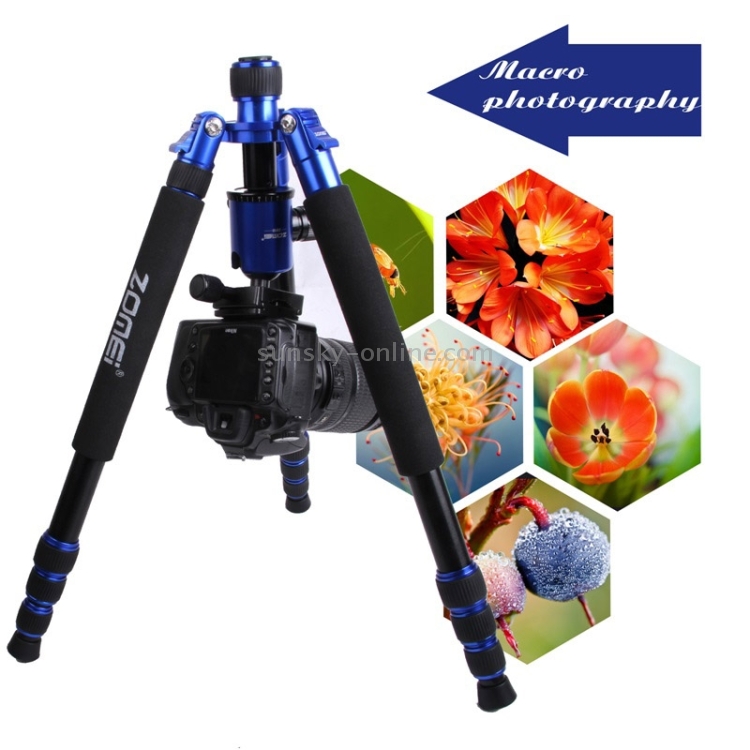 thumbnail image 2 of Zomei Carbon Fiber Tripod With Ball Head – Travel Camera Stand For Canon, Nikon, Sony DSLRs (66" Max Height, 26.5 Lb Load) 2 of 6