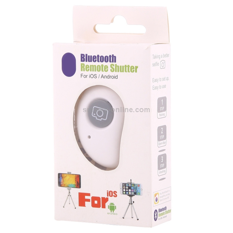 For Android 4.2.2 or Newer and IOS 6.0 or Newer Bluetooth Photo Remote Shutter(White) For Android 4.2.2 or Newer and IOS 6.0 or Newer Bluetooth Photo Remote Shutter(White)