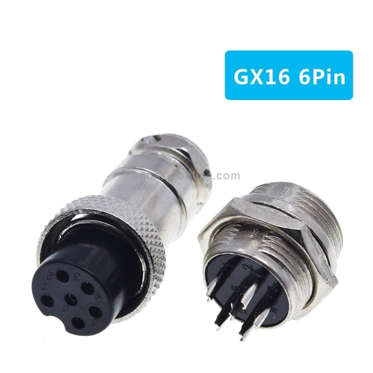 thumbnail interactive-video image 1 of ZYLTECH 16mm Aviation Plug – 6 Pin Connector, New 1 of 3