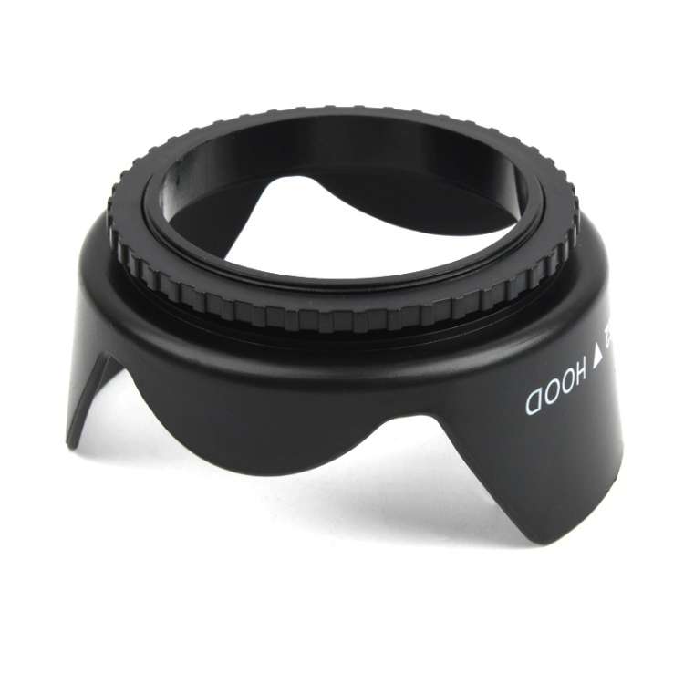 62mm Lens Hood for Cameras(Screw Mount)(Black)