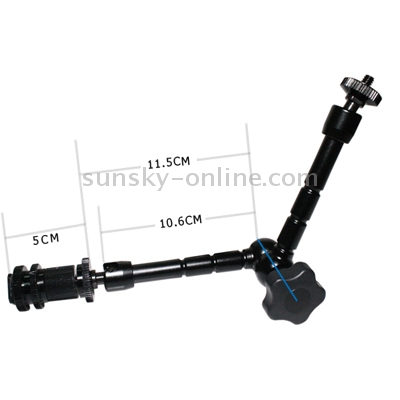 11-Inch Articulating Magic Arm - Clamp Mount For LCD Monitors, LED Lights, Cameras, By Zykkor