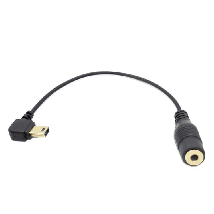 ELBOW 10 broches Mini USB à 3,5 mm Câble adaptateur micro pour GoPro Hero4  / 3 + / 3, Longueur: 16.5cm