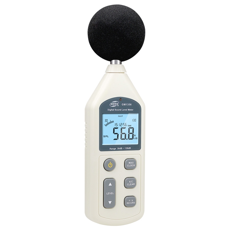 UOOD Medidor de decibelios Mini Medidor digital de nivel de sonido  Instrumento de medición de ruido Probador de monitoreo de decibelios con  rango de
