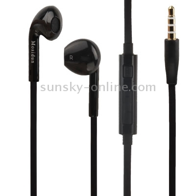 Mosidun Noodle Style High Performance In-Ear Headphones (with Mic) for iPhone / Samsung / HTC, Adjustable Volume, Length: 1.2m(Black) Mosidun Noodle Style High Performance In-Ear Headphones (with Mic) for iPhone / Samsung / HTC, Adjustable Volume, Length: 1.2m(Black)