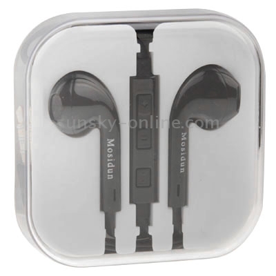 Mosidun Noodle Style High Performance In-Ear Headphones (with Mic) for iPhone / Samsung / HTC, Adjustable Volume, Length: 1.2m(Black) Mosidun Noodle Style High Performance In-Ear Headphones (with Mic) for iPhone / Samsung / HTC, Adjustable Volume, Length: 1.2m(Black)