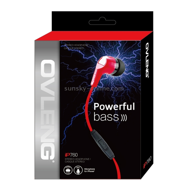 OVLENG Stereo Hands-free Earphone with Mic, Length: 1.2m OVLENG Stereo Hands-free Earphone with Mic, Length: 1.2m