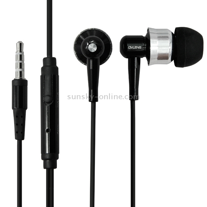 OVLENG Stereo Hands-free Earphone with Mic, Length: 1.2m