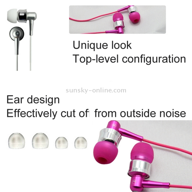 OVLENG Stereo Hands-free Earphone with Mic, Length: 1.2m
