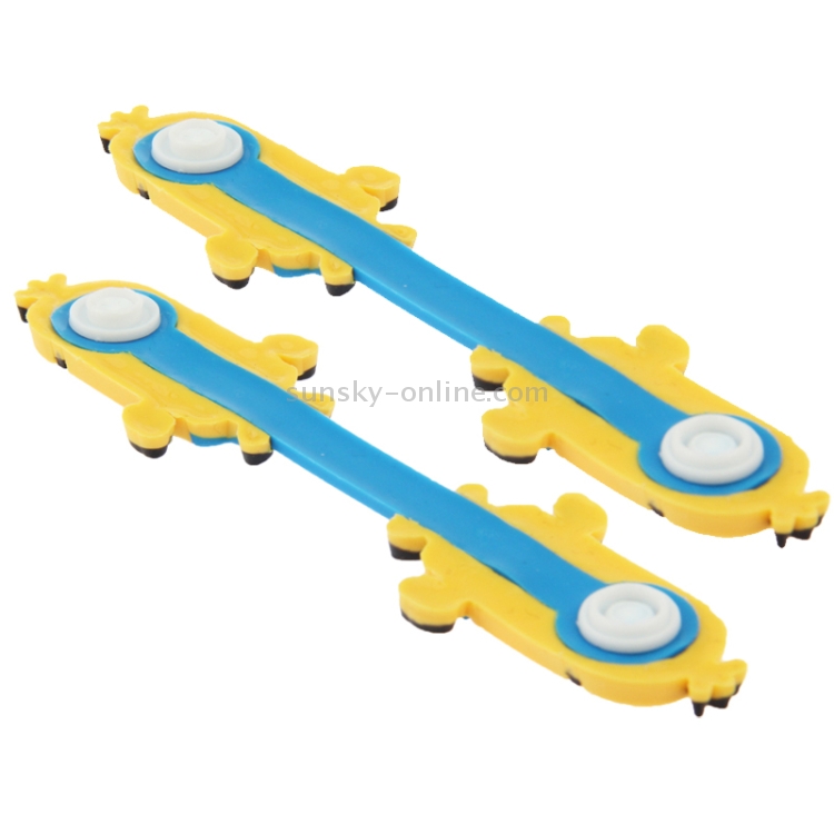 2 PCS Cute Despicable Me Minions Style Earphone Winders(Yellow) 2 PCS Cute Despicable Me Minions Style Earphone Winders(Yellow)